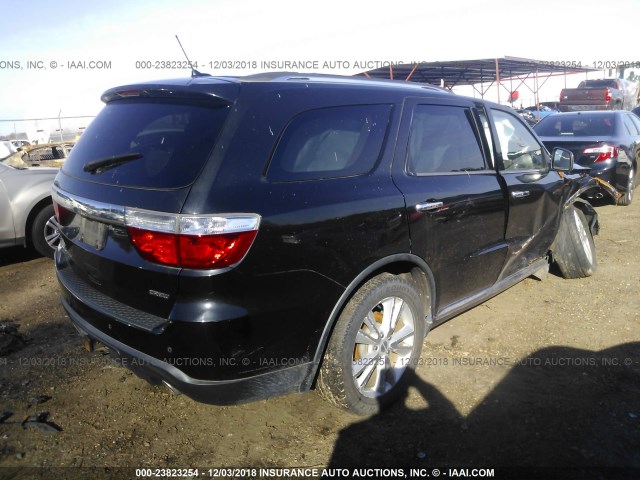 1D4SD4GT1BC685229 - 2011 DODGE DURANGO CREW BLACK photo 4