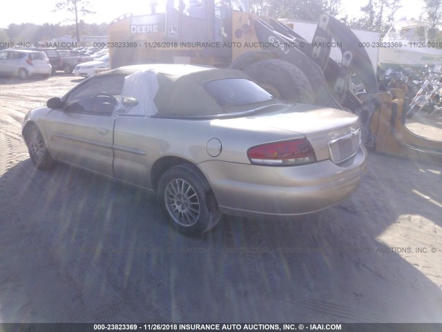 1C3EL45R04N103010 - 2004 CHRYSLER SEBRING LX TAN photo 3