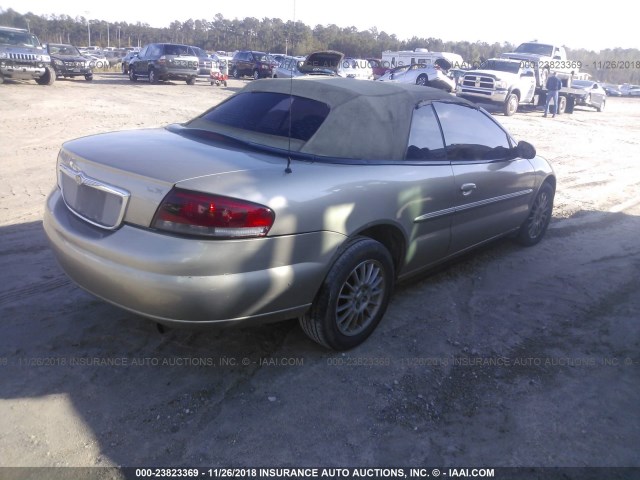 1C3EL45R04N103010 - 2004 CHRYSLER SEBRING LX TAN photo 4