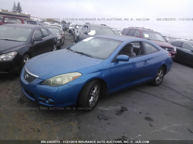 4T1CE30P47U758306 - 2007 TOYOTA CAMRY SOLARA SE/SLE Mavi foto 2
