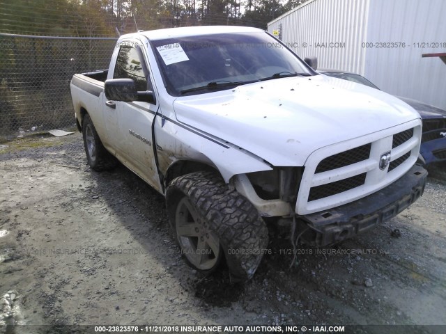 3C6JD7AT5CG143267 - 2012 DODGE RAM 1500 ST WHITE photo 1