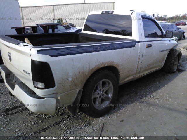 3C6JD7AT5CG143267 - 2012 DODGE RAM 1500 ST WHITE photo 4