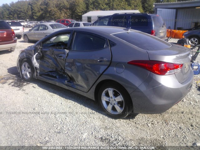 5NPDH4AE1DH416689 - 2013 HYUNDAI ELANTRA GLS/LIMITED GRAY photo 3