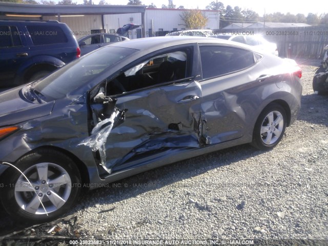 5NPDH4AE1DH416689 - 2013 HYUNDAI ELANTRA GLS/LIMITED GRAY photo 6