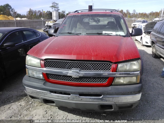 3GNEC12Z45G258661 - 2005 CHEVROLET AVALANCHE C1500 ORANGE photo 6