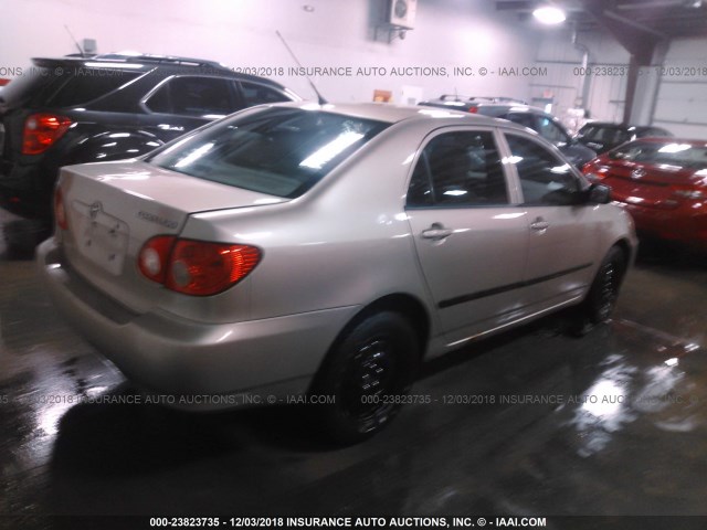 1NXBR32E35Z485206 - 2005 TOYOTA COROLLA CE/LE/S TAN photo 4