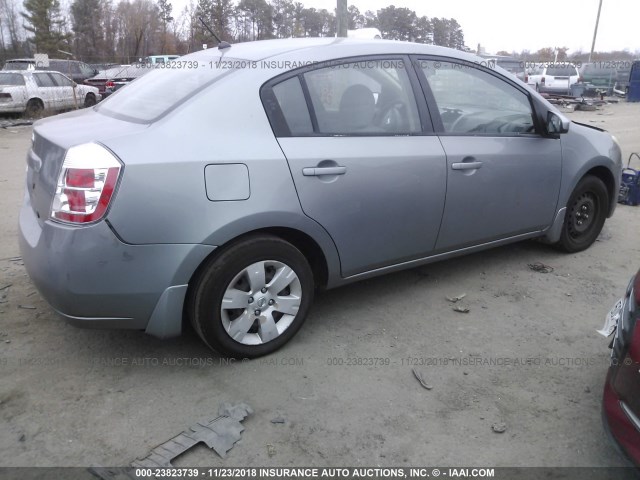 3N1AB61EX8L684701 - 2008 NISSAN SENTRA 2.0/2.0S/2.0SL GRAY photo 4