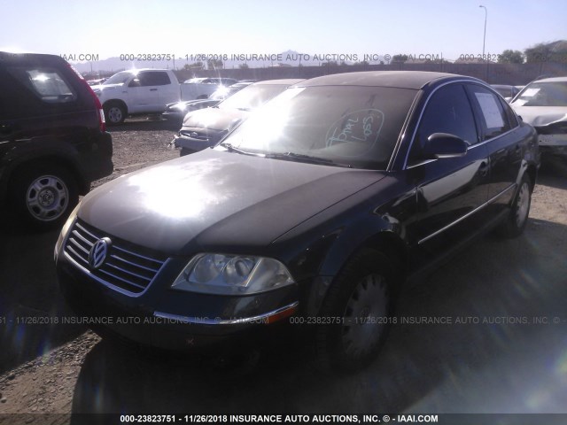 WVWMD63B74E273273 - 2004 VOLKSWAGEN PASSAT GL BLUE photo 2