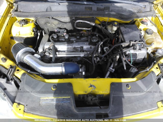 1G2AL15F377127832 - 2007 PONTIAC G5 YELLOW photo 10