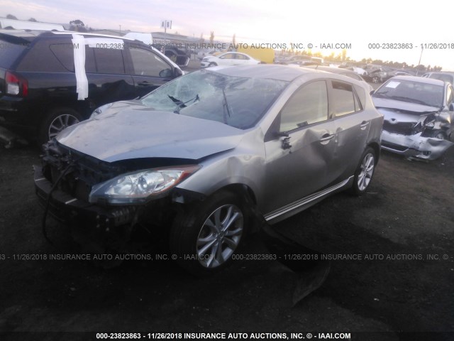 JM1BL1K5XB1422627 - 2011 MAZDA 3 S GRAY photo 2