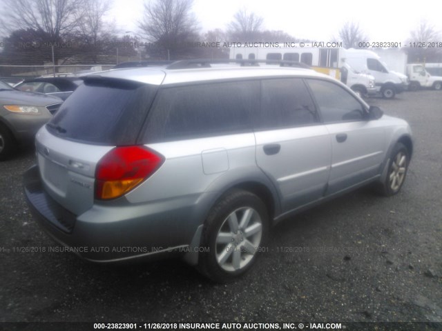 4S4BP61C177333806 - 2007 SUBARU LEGACY OUTBACK 2.5I SILVER photo 4