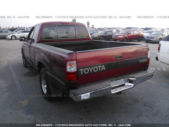 JT4TN12D9V0030657 - 1997 TOYOTA T100 XTRACAB RED photo 3