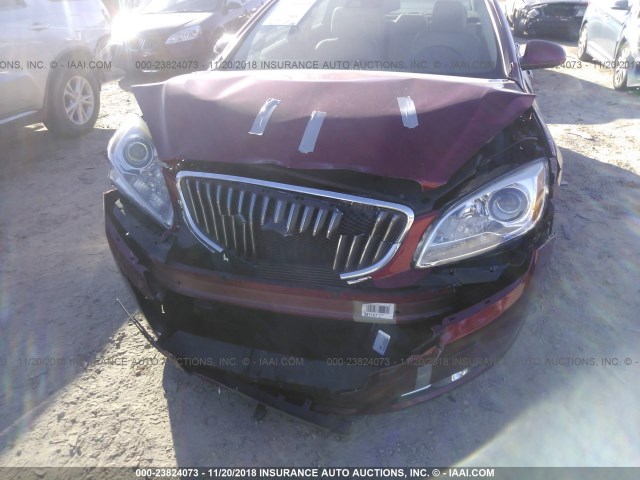 1G4PR5SK7E4193405 - 2014 BUICK VERANO CONVENIENCE RED photo 6