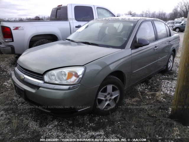 1G1ZT528X5F301841 - 2005 CHEVROLET MALIBU LS GREEN photo 2