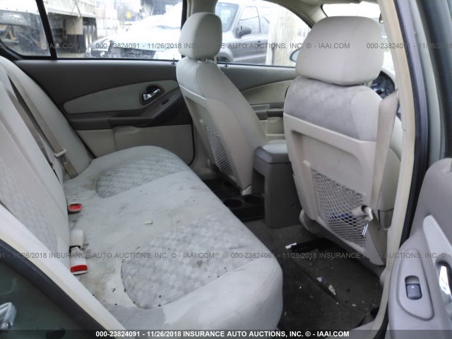 1G1ZT528X5F301841 - 2005 CHEVROLET MALIBU LS GREEN photo 8