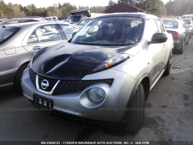 JN8AF5MV5CT124178 - 2012 NISSAN JUKE S/SV/SL SILVER photo 2