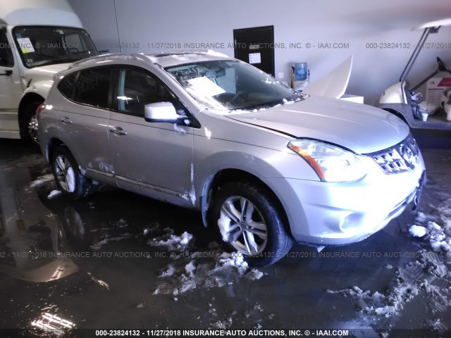 JN8AS5MV2CW704627 - 2012 NISSAN ROGUE S/SV SILVER photo 1