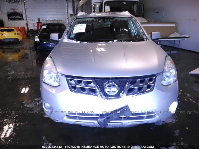 JN8AS5MV2CW704627 - 2012 NISSAN ROGUE S/SV SILVER photo 6