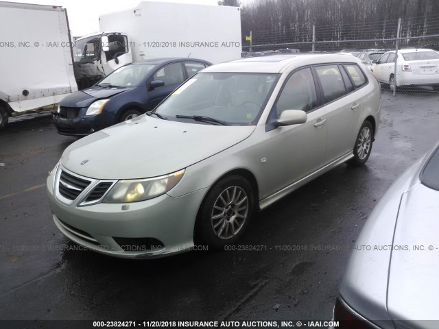 YS3FB56Y581128201 - 2008 SAAB 9-3 2.0T BEIGE photo 2