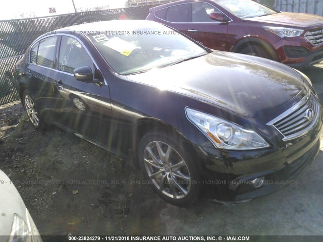 JN1CV6ARXBM401360 - 2011 INFINITI G37 BLACK photo 1