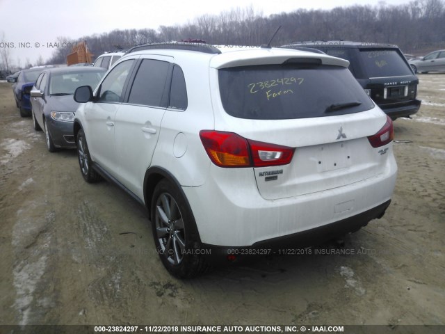 4A4AR5AUXDE025577 - 2013 MITSUBISHI OUTLANDER SPORT LE WHITE photo 3