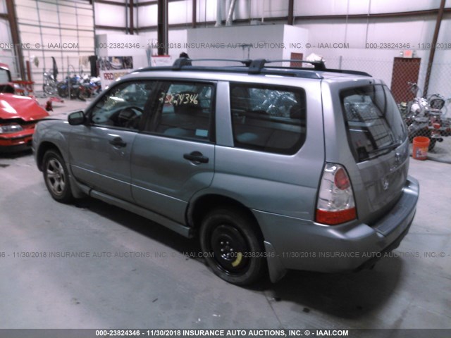 JF1SG63657H721360 - 2007 SUBARU FORESTER 2.5X/SPORTS 2.5X GRAY photo 3