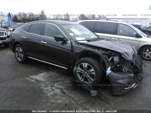 5J6TF1H3XDL001493 - 2013 HONDA CROSSTOUR EX BROWN photo 1