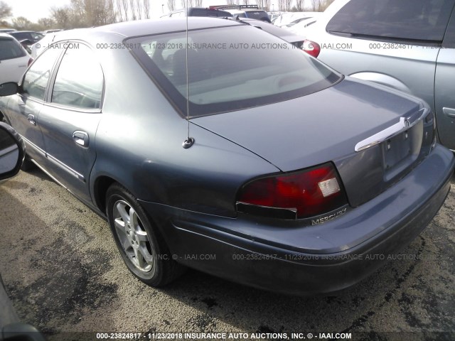 1MEFM55S7YA604638 - 2000 MERCURY SABLE LS PREMIUM BLUE photo 3