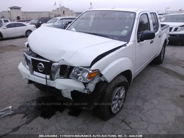 1N6AD0ER5JN765190 - 2018 NISSAN FRONTIER S/SV/SL/PRO-4X WHITE photo 2