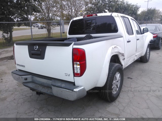 1N6AD0ER5JN765190 - 2018 NISSAN FRONTIER S/SV/SL/PRO-4X WHITE photo 4