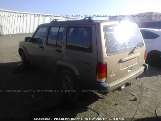 1J4FT68S7XL510052 - 1999 JEEP CHEROKEE SPORT/CLASSIC შამპანური ფოტო 3
