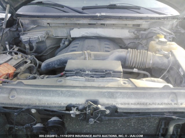 1FTFX1ET0DKF98342 - 2013 FORD F150 SUPER CAB GRAY photo 10