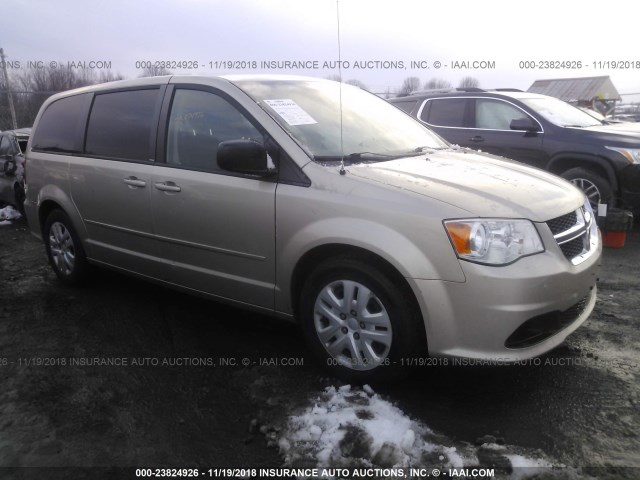 2C4RDGBG8ER185281 - 2014 DODGE GRAND CARAVAN SE TAN photo 1