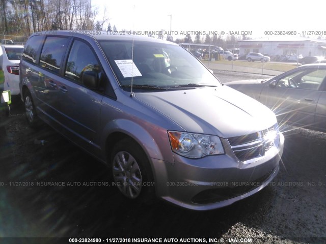 2C4RDGBG4HR775692 - 2017 DODGE GRAND CARAVAN SE SILVER photo 1