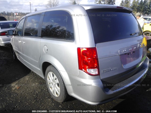 2C4RDGBG4HR775692 - 2017 DODGE GRAND CARAVAN SE SILVER photo 3