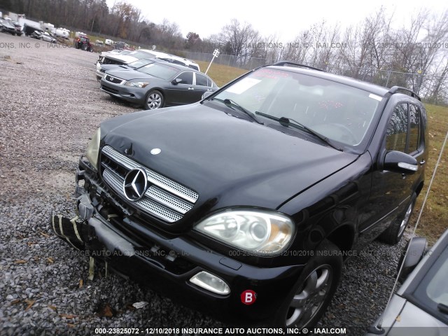 4JGAB75E03A435574 - 2003 MERCEDES-BENZ ML 500 BLACK photo 2