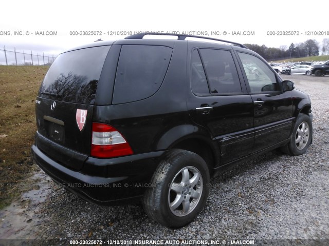 4JGAB75E03A435574 - 2003 MERCEDES-BENZ ML 500 BLACK photo 4