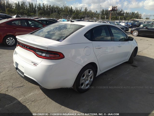 1C3CDFAH2DD286977 - 2013 DODGE DART SE/AERO WHITE photo 4