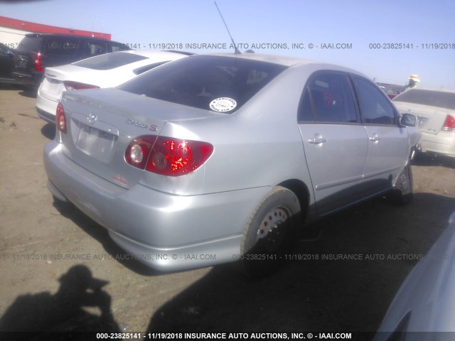 1NXBR32E35Z544545 - 2005 TOYOTA COROLLA CE/LE/S SILVER photo 4