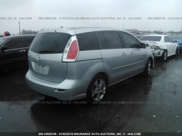 JM1CR293090356554 - 2009 MAZDA 5 SILVER photo 4