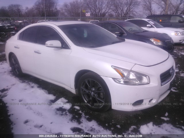 1N4AA5AP2CC850893 - 2012 NISSAN MAXIMA S/SV WHITE photo 1