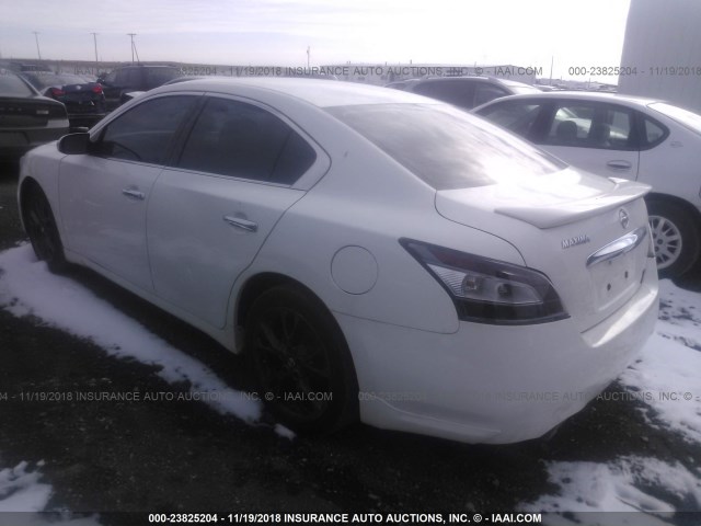 1N4AA5AP2CC850893 - 2012 NISSAN MAXIMA S/SV WHITE photo 3