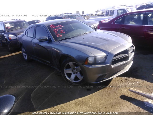 2C3CDXAT6CH316316 - 2012 DODGE CHARGER GRAY photo 1