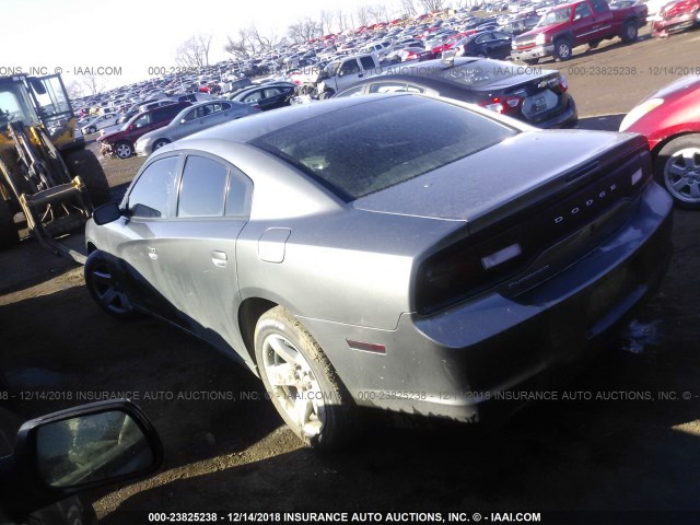 2C3CDXAT6CH316316 - 2012 DODGE CHARGER GRAY photo 3