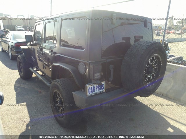 1C4BJWDG3CL225029 - 2012 JEEP WRANGLER UNLIMITE SPORT BLACK photo 3