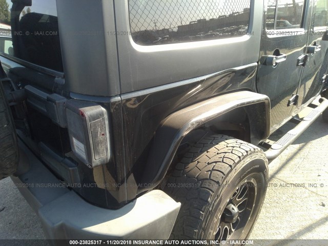 1C4BJWDG3CL225029 - 2012 JEEP WRANGLER UNLIMITE SPORT BLACK photo 6