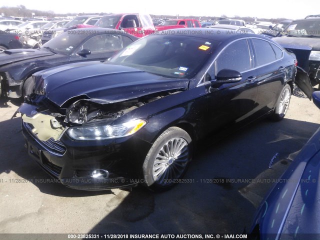 3FA6P0K9XGR390400 - 2016 FORD FUSION TITANIUM BLACK photo 2