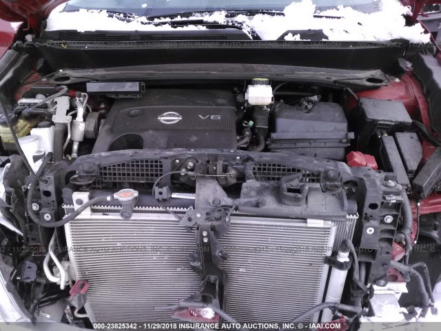 5N1AR2MM4FC681513 - 2015 NISSAN PATHFINDER S/SV/SL/PLATINUM RED photo 10