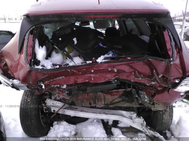 5N1AR2MM4FC681513 - 2015 NISSAN PATHFINDER S/SV/SL/PLATINUM RED photo 6