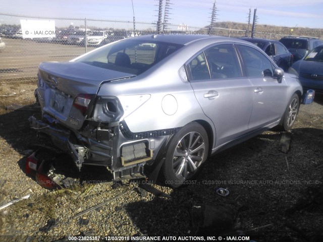 4S3BNAL64F3027595 - 2015 SUBARU LEGACY 2.5I LIMITED SILVER photo 4